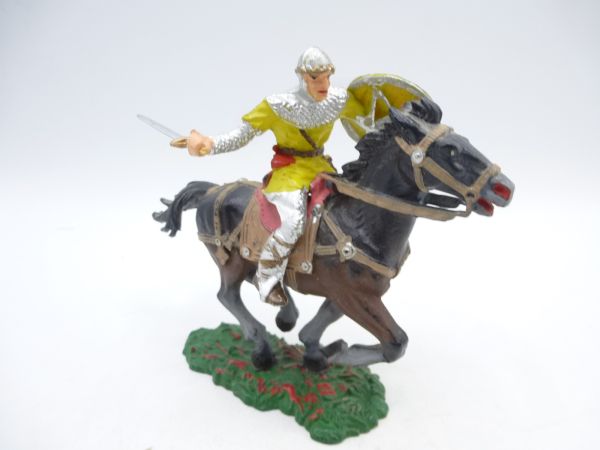 Elastolin 7 cm Ougen Norman with sword on horseback, No. 8854