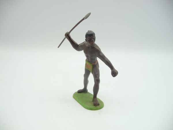 Elastolin 7 cm African standing with spear, No. 8200