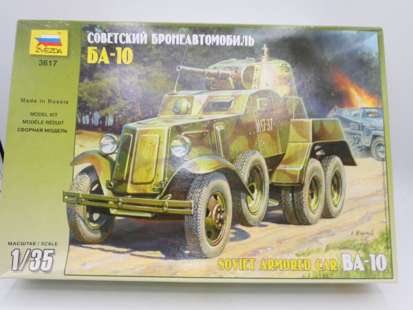 Zvezda 1:35 Soviet Armored Car BA-10, No. 3617 - orig. packaging