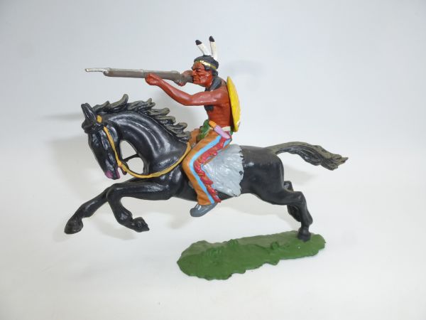 Preiser 7 cm Indianer zu Pferd mit Gewehr, Nr. 6845