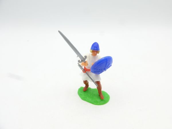 Elastolin 5,4 cm Normanne stehend mit Schwert + Schild
