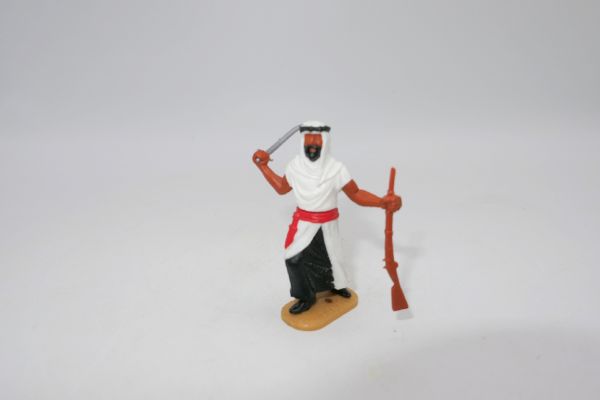 Timpo Toys Arab standing, white with sabre + rifle