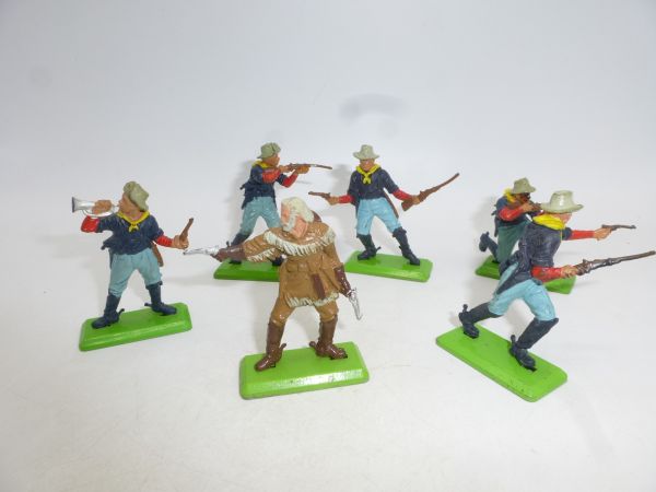 Britains Deetail Set of soldiers 7th Cavalry (6 figures), incl. Gen. Custer