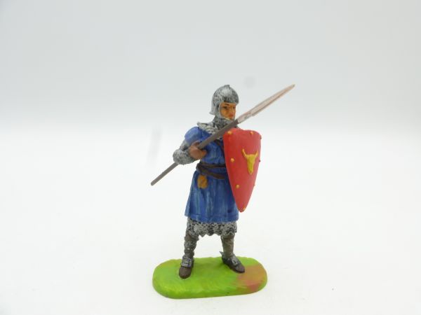 Modification 7 cm Norman with spear + shield - great figure
