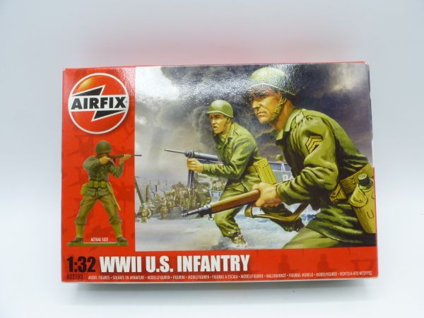 Airfix 1:32 Red Box: WW II US Infantry, No. A02703 - orig. packaging, sealed