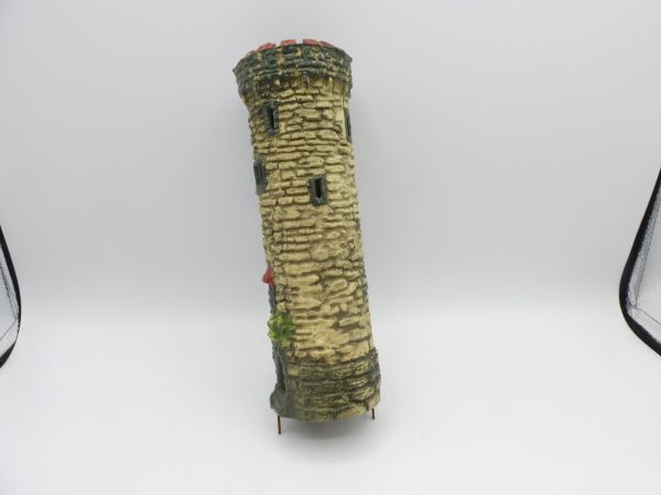 Elastolin Round tower for castle complex (height 20 cm) - very good condition