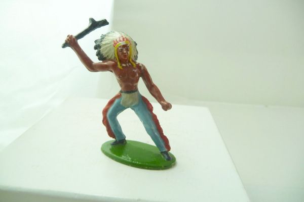 Merten 6,5 cm Indian standing with tomahawk, No. 26 - early version
