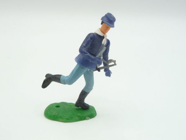 Elastolin 5,4 cm Union Army soldier running with pistol + sabre