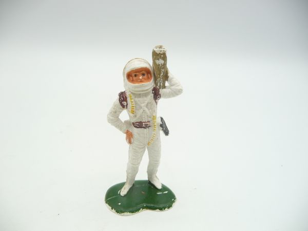Astronaut early version with tool on left shoulder, 6 cm (made in HK)