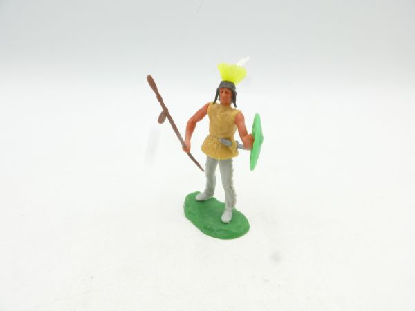 Elastolin 5,4 cm Iroquois standing with spear + shield