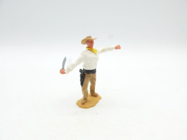 Timpo Toys Cowboy 2. Version stehend mit Messer