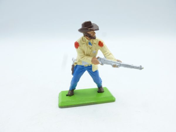 Britains Deetail Cowboy standing, shooting rifle from hip