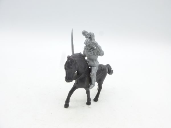 Rare knight on horseback with lance (total height 5,4 cm)