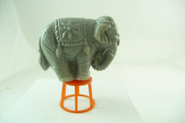 Heinerle Manurba Elephant standing close legged on red pedestal