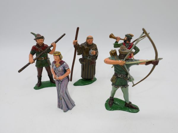 Robin Hood Serie: Tolles Set (5 Figuren) - außergewöhnlich schöne Bemalung