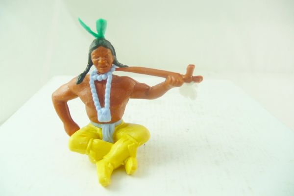Timpo Toys Indianer 3. Version sitzend mit Friedenspfeife