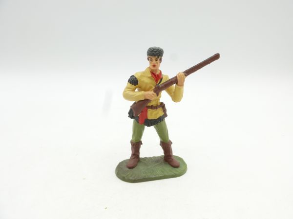 Elastolin 7 cm Trapper standing with rifle, No. 6980, painting 2 - rare
