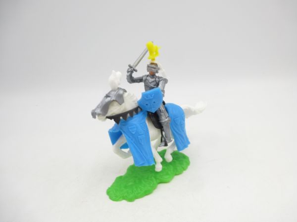 Elastolin 5,4 cm Knight riding with shield + sword