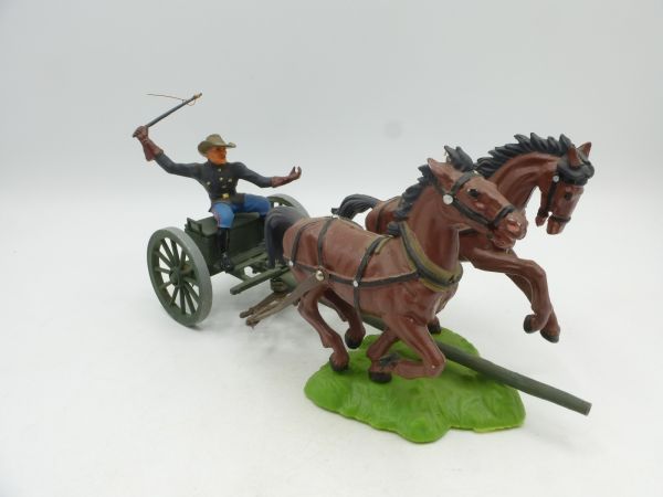 Modification 7 cm Carriage team with Union Army Soldier on carriage team stand for gun carriage team