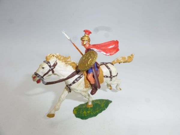Elastolin 4 cm Römischer Reiter mit Umhang (rot) + Lanze, Nr. 8457