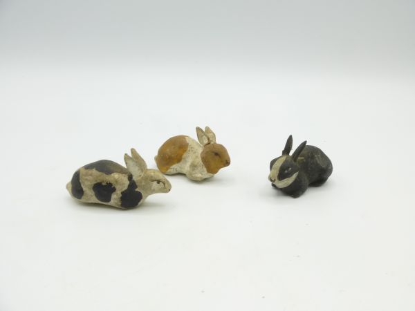3 stable hares (length approx. 3 cm) - used