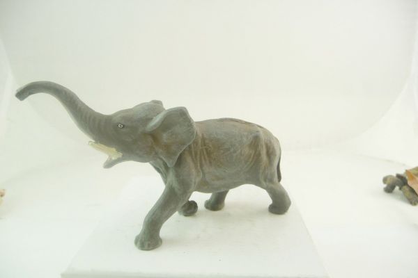 Elastolin Masse Indischer Elefant laufend, klein (Länge 16 cm, Höhe ca. 6,5 cm)