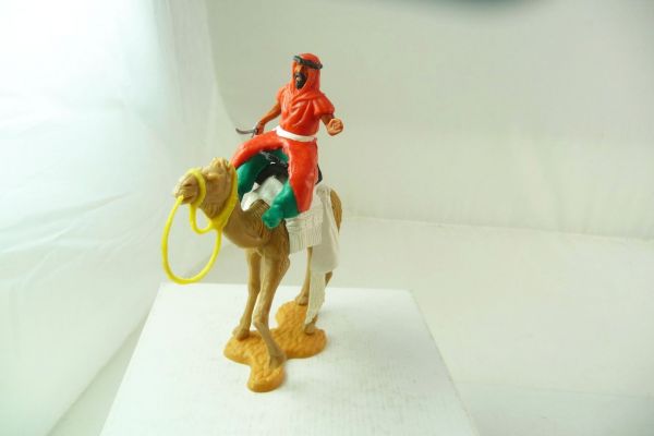 Timpo Toys Camel rider, red with dark-green inner pants