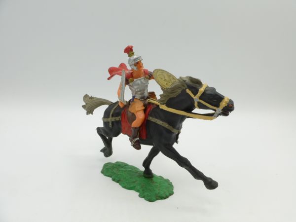 Elastolin 7 cm Roman horseman with cape + sword, No. 8456