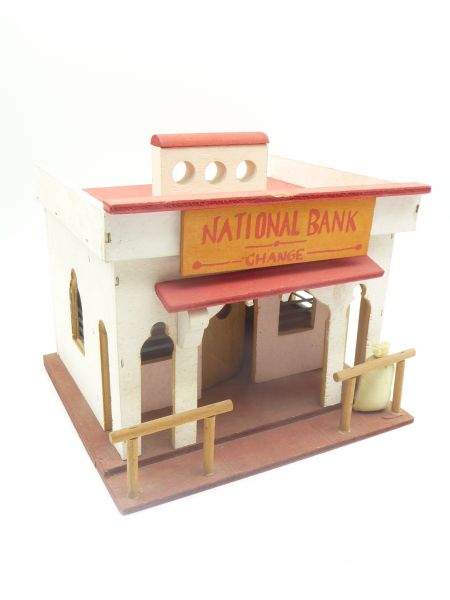 Elastolin National Bank Change - seltene Farbkombi, bespielter aber guter Zustand