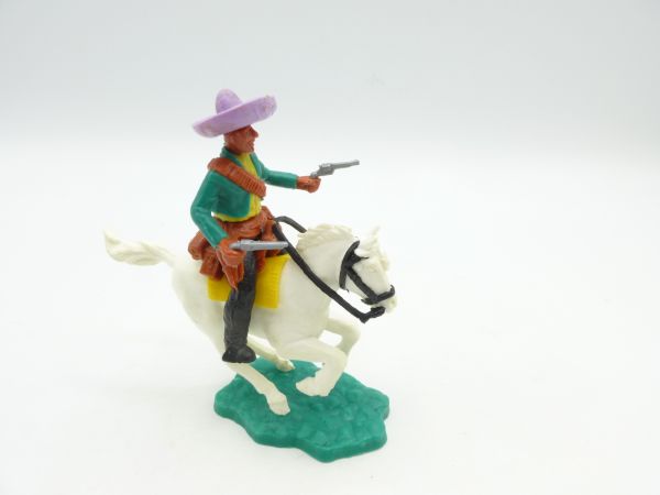 Timpo Toys Mexican riding with 2 pistols, green/yellow