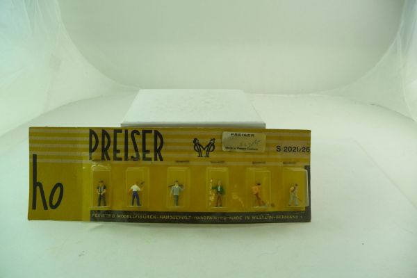 Preiser H0 Rural population; labourer (6 figures), No. S2021/26 - rare orig. packaging