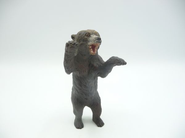 Elastolin Composition Grizzly standing, attacking - great piece