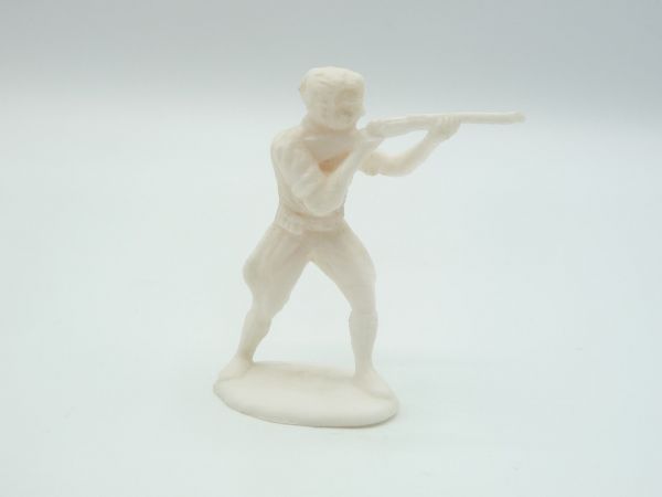 Heinerle Manurba Big game hunter, firing with rifle, white