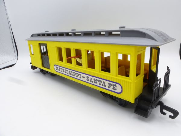 Timpo Toys Mississippi Santa Fé Passagierwagen (gelb) inkl. 1 Passagier