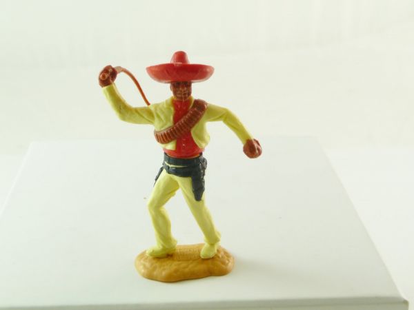 Timpo Toys Mexikaner mit Peitsche, hellgelb/rot mit braunem Gurt