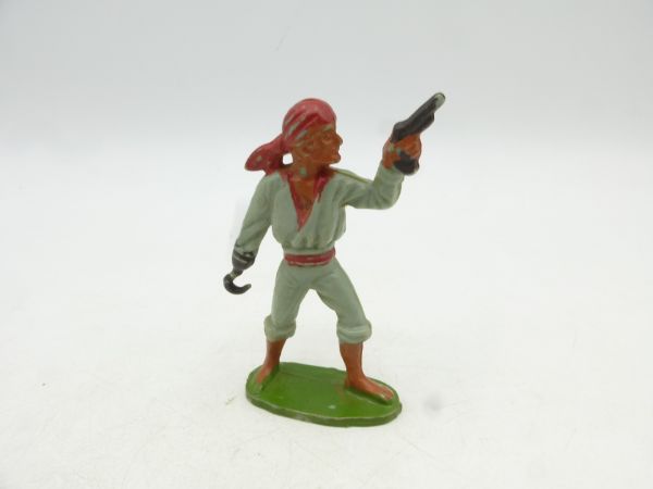 Starlux Korsar / Pirat mit Hakenhand + Revolver - frühe Figur