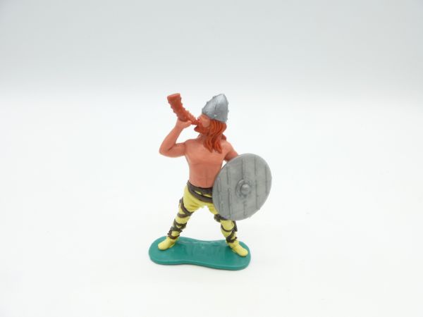 Timpo Toys Viking, hornblower, silver shield
