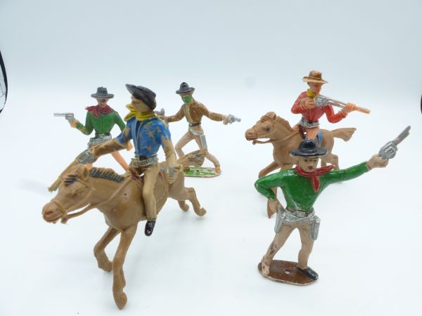 Comansi Great Cowboy Set, 5 figures (2 riders, 3 feet)