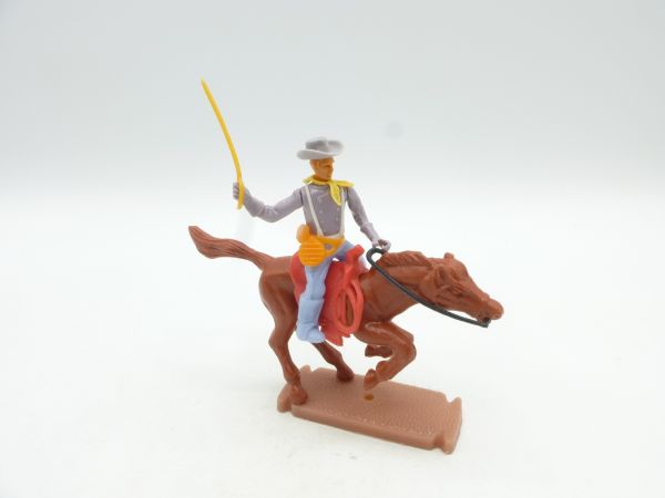 Plasty Southerner on horseback, officer with sabre
