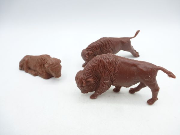 Domplast Manurba 3 bisons / buffalos, brown
