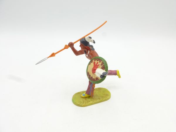 Elastolin 7 cm Indian running with spear, No. 6827