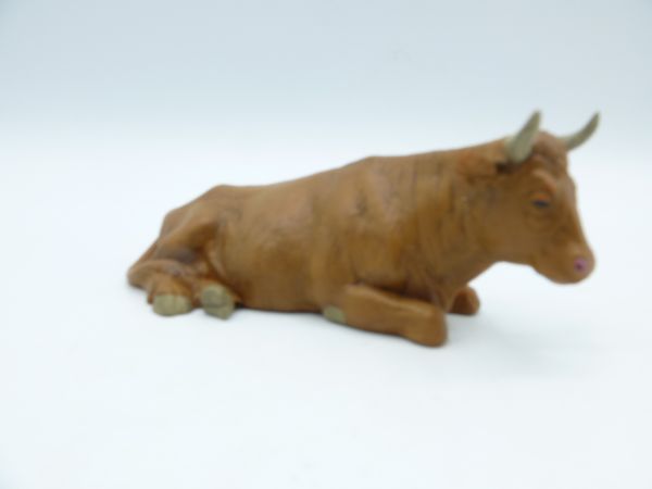 Preiser Cow lying, No. 3807, brown - orig. packaging, brand new