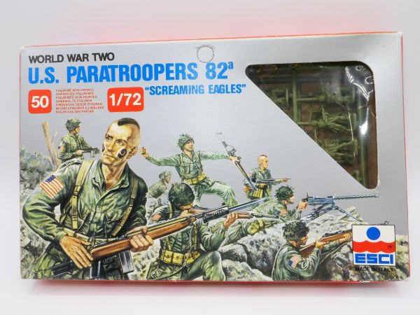 Esci 1:72 US Paratroopers 82a "Screaming Eagle", Nr. 209 - OVP, am Guss