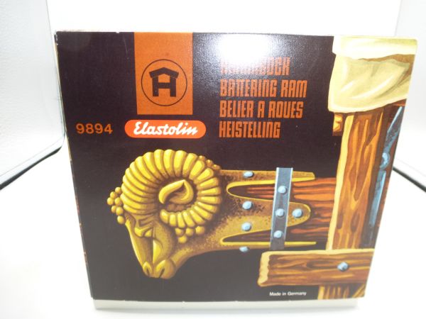 Elastolin 7 cm Battering ram, No. 9894 - orig. packaging, great item