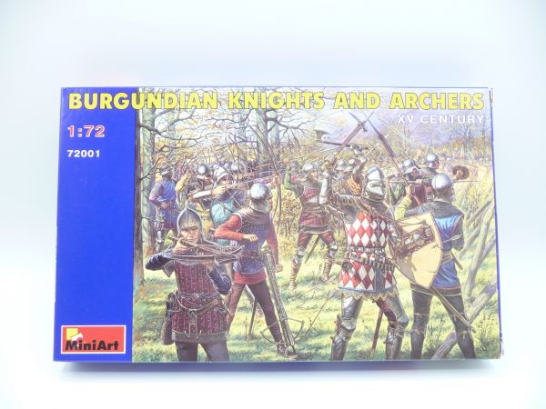 Miniart XV Century: Burgundian Knights and Archers, Nr. 72001 - OVP, Teile am Guss