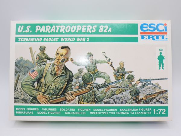 Esci 1:72 U.S. Paratroopers 82A "Screaming Eagles", Nr. P209 - OVP, am Guss
