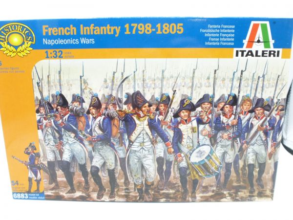 Italeri 1:32 French Infantry 1798-1805, No. 6883 - orig. packaging, on cast