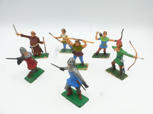 Dulcop Gruppe Robin Hood Series (8 Figuren) - tolles Set, bespielt