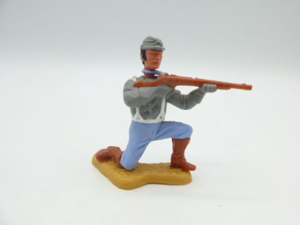 Timpo Toys Confederate Army soldier 3rd version kneeling firing