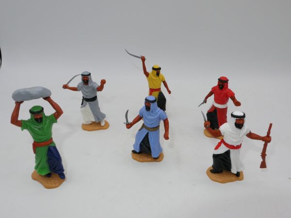Timpo Toys Set of Arabs on foot (6 figures)